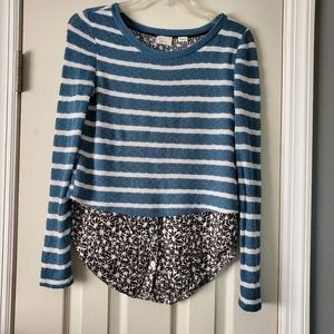 Anthropologie Postmark Layered Ginny Pullover